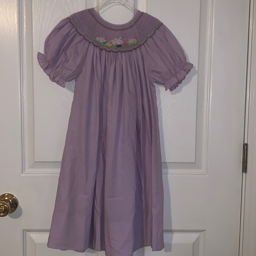 Smocked Easter Egg/Rabbit dress